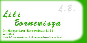 lili bornemisza business card